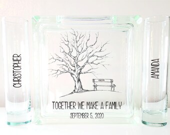 What God has joined together let no one separate-Blended Together-Blended Family-Unity Ceremony-Sand Set-Tree-TPUWUS277-B