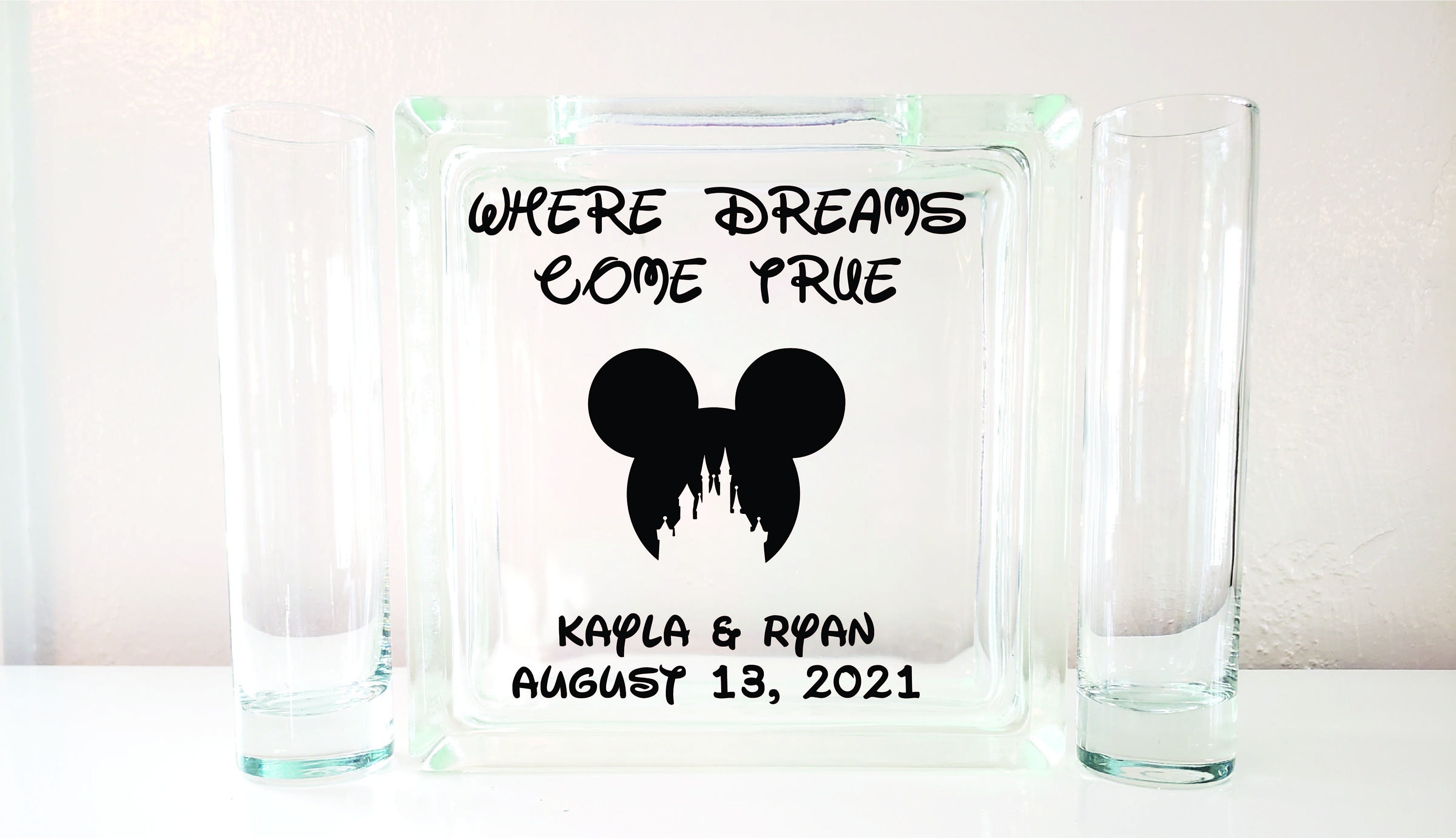 Where Dreams Come True Happily Ever After Disney Wedding Unity Etsy