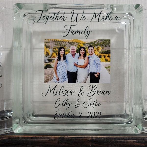 Family Photo Wedding Unity Sand Ceremony Set Blended Family Together we Make a Family-Blended Family-TPUWUS185