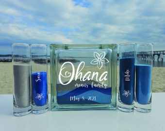 Ohana Means family Sand Ceremony Set Blended Family -TPUWUS124