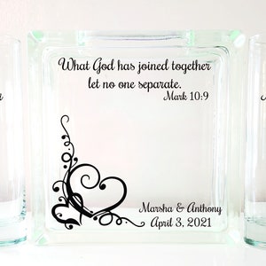 What God has joined together let no one separate | Sand Ceremony Set | Religious | Mark 10:9-Faith-Marriage-Commitment-TPUWUS277