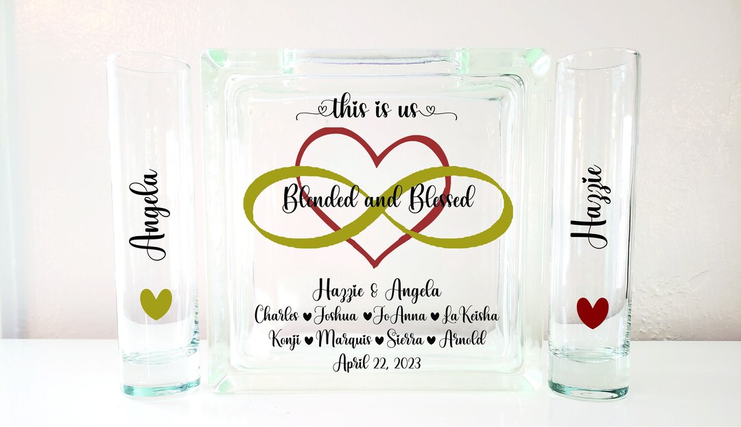 This is Us Blended and Blessed Wedding Unity Sand Ceremony Set Blended