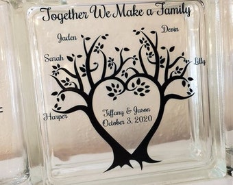 Wedding Unity Sand Ceremony Set Blended Family Together we Make a Family-Blended Family-Tree-TPUWUS207