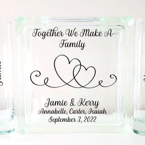 Together We Make a Family | Double Hearts | Unity Sand Ceremony Set TPUWUS502