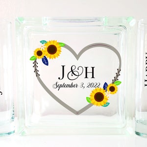 Sunflower Wedding | Theme | Alternate Idea | Candle Unity | Wedding Unity Sand Ceremony Set | TPUWUS728