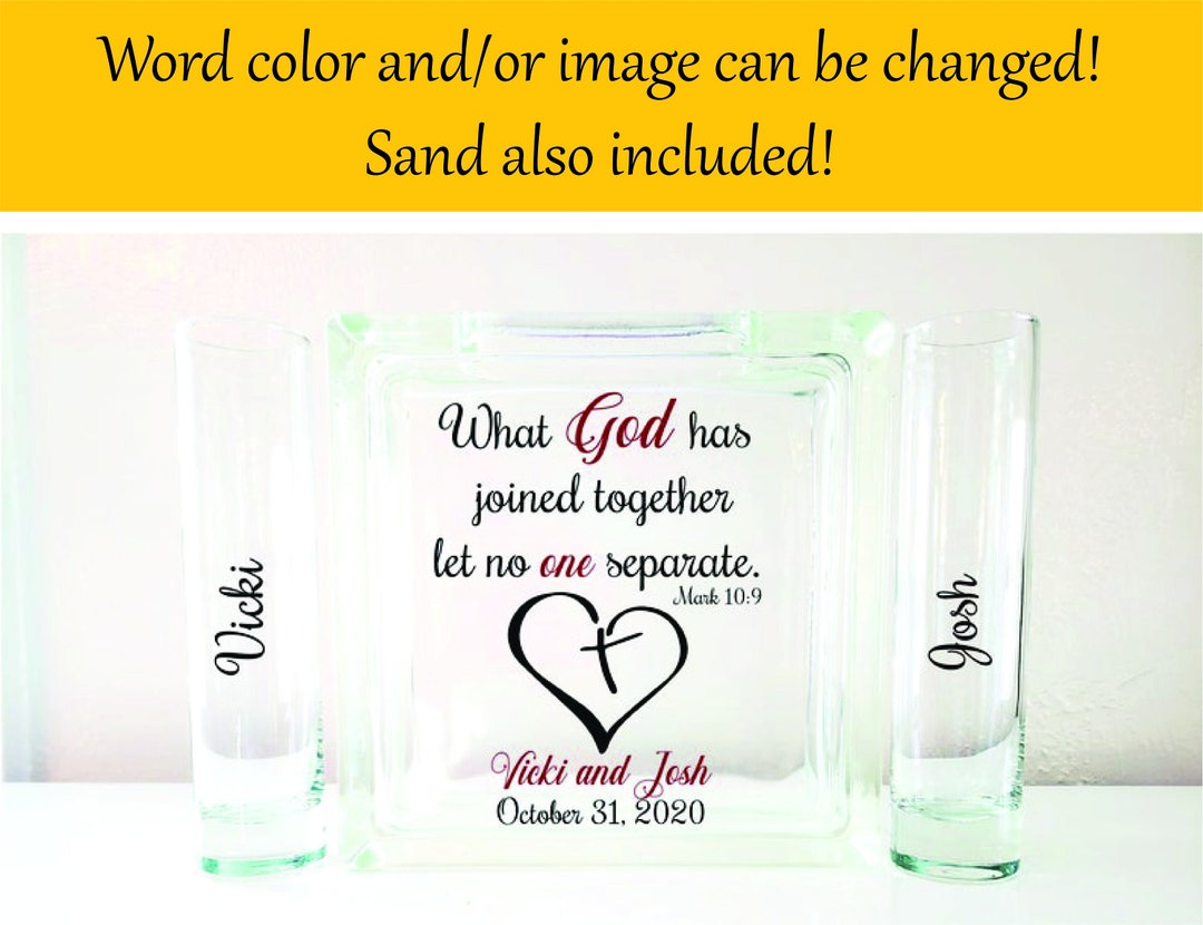 Wedding Unity Sand Ceremony Setreligiousunity Etsy