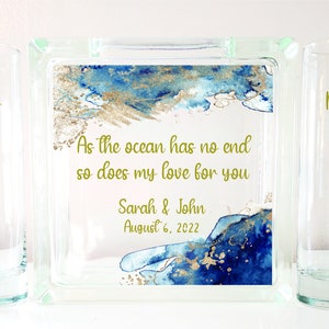 As the ocean has no end so does my love for you | Wedding Unity Sand Ceremony Set | TPUWUS666