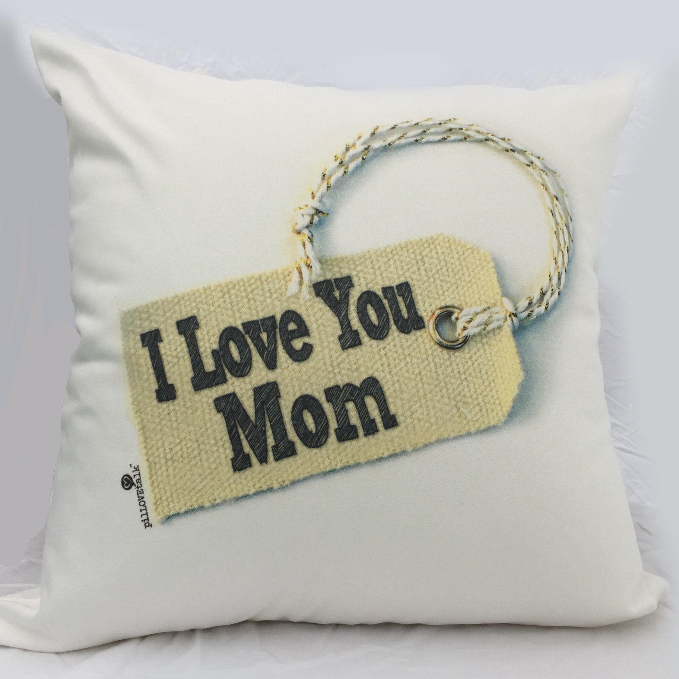 I Love You Mom / Throw Pillow and Pillowcases with words & Sayings