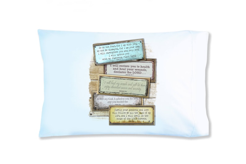 Healing Scripture Prayer Pillow Pillowcases With Sayings Etsy