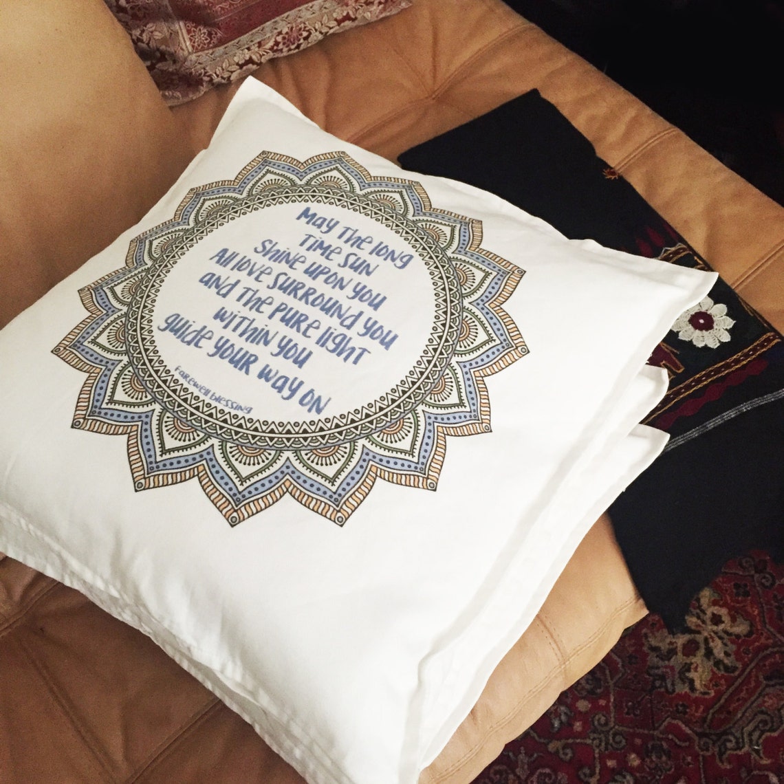 Throw Pillow and Pillowcases With Words may the Long Time Sun Etsy