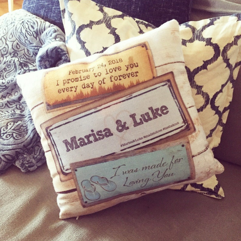 Wedding Gift Personalized Wedding Gift Pillow for Couples Etsy