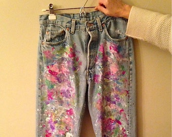 Splatter Paint Jeans