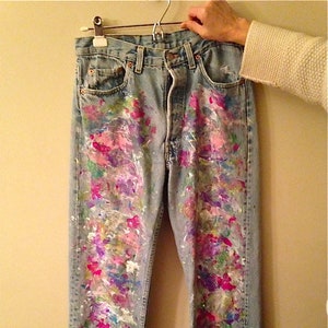 Splatter Paint Jeans image 1