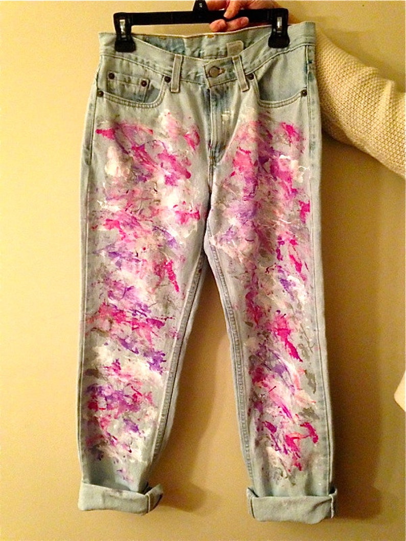 Splatter Paint Jeans image 2