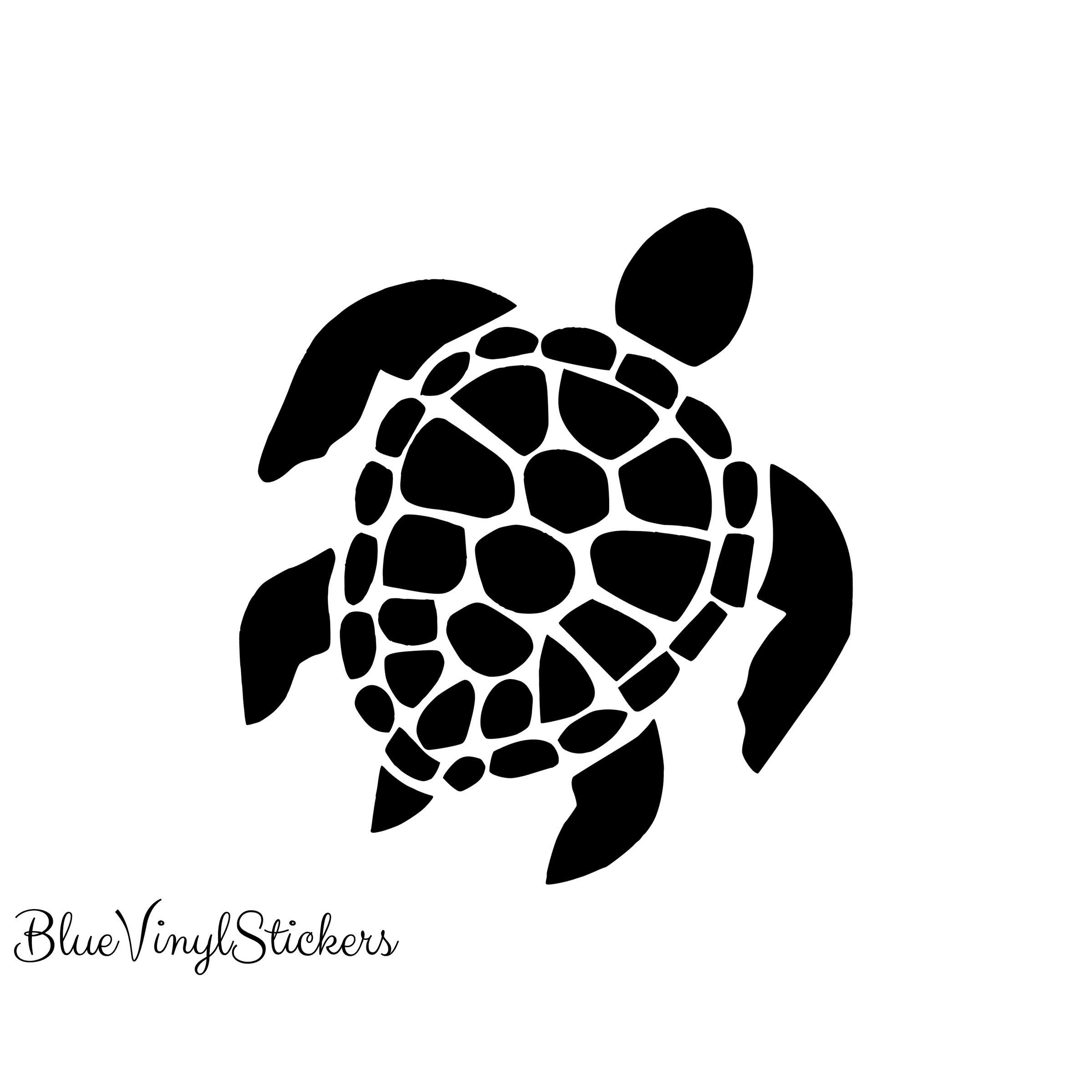 Aquatic Life vinyl decal for your car! Sea Turtle Choose any color!