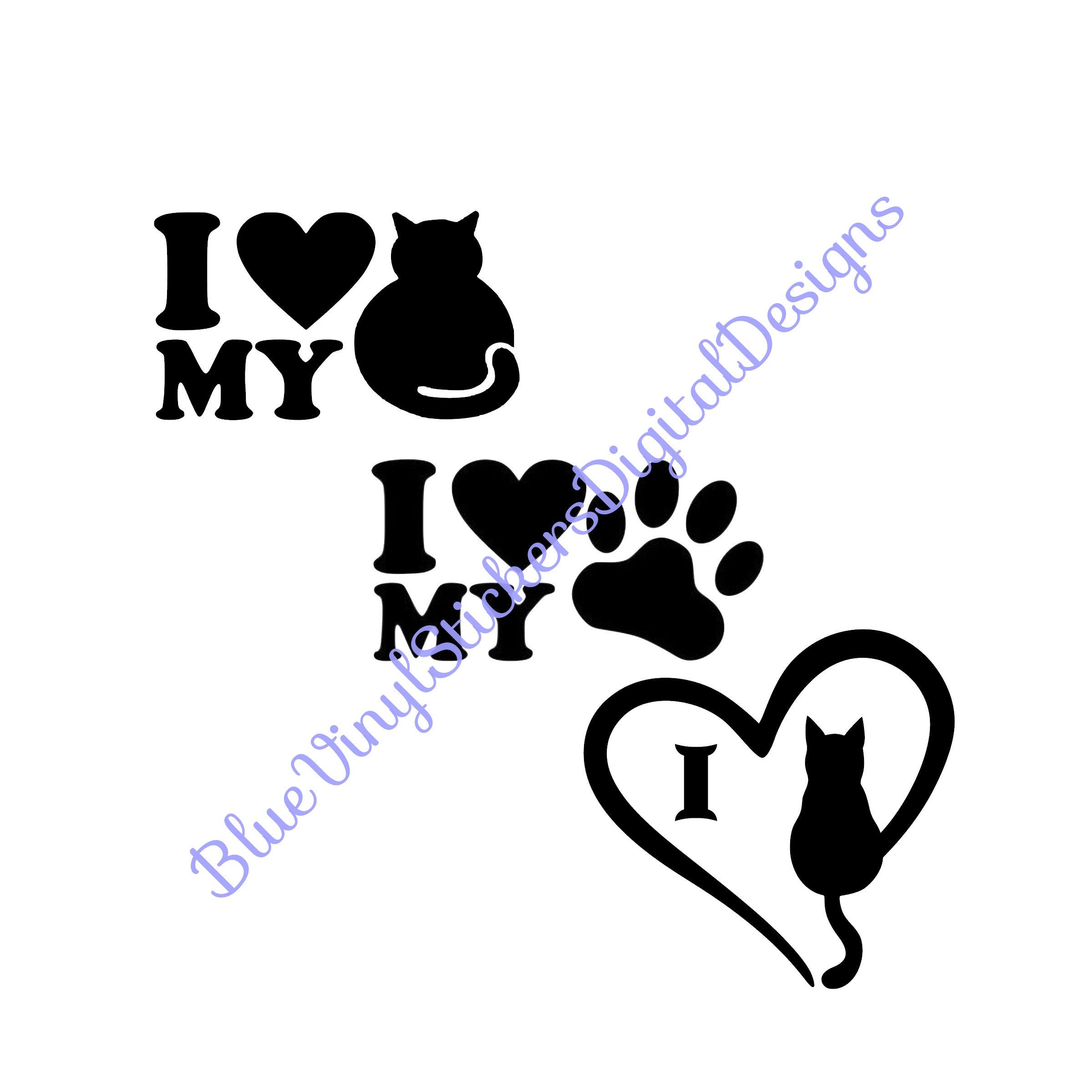 Katze Cat Kitten Aufkleber Wandtattoo Sticker Heckscheibe Auto Spiegel