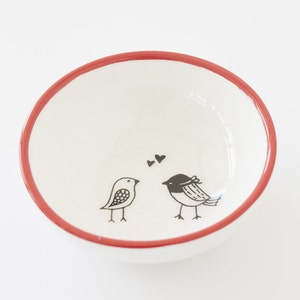 Ceramic Small Bowl - Love Birds