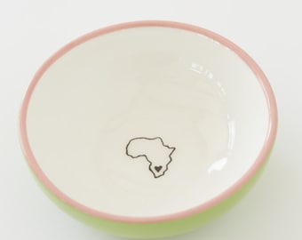 Kleine Keramikschale - Südafrika