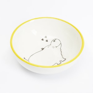 Ceramic Small Bowl - Cute Smiling Hippo