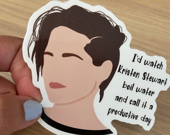 Kristen Stewart, KStew Laptop Sticker, Wasserflaschen Aufkleber, Tumbler Sticker, Kristen Stewart Twilight Sticker - Sapphic Sticker - queer