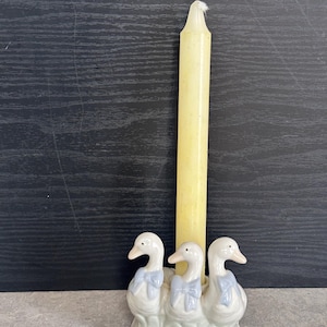 Porta-velas retrô Blue Ribbon Geese