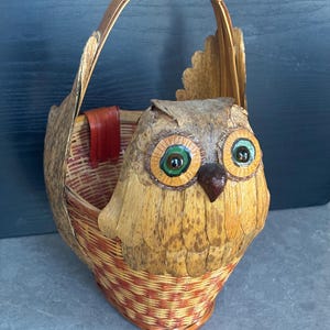 Vintage MCM Owl Basket