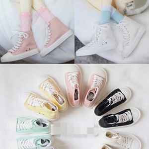 High-top Canvas Shoes Sneakers for  1/6 1/4 1/3 Uncle BJD Doll SM26