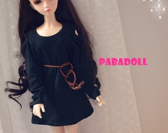 BJD Shoulder Long T shirt for 1/4 Msd 1/3 Uncle Doll Clothes Customized  CMB19