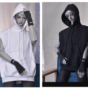 Loose Sleeveless Hoodie Shirt for 1/6, 1/4 ,1/3 SD17 Uncle Customized BJD Doll Clothes CMB306