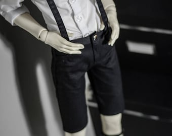 Bjd Five Suspenders pants for 1/6 yosd  1/4 msd,1/3 SD17 Uncle Customized  Doll Clothes CMB63