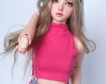 Sweetie String T-Shirt Tank Top for BJD 1/6 1/4 ,1/3 SD Doll Clothes Customized CWB331