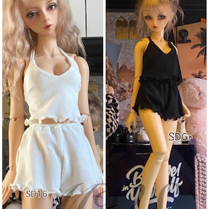 Sweetie Sun Top  Shorts for BJD 1/6 1/4 ,1/3  Doll Clothes Customized CWB254