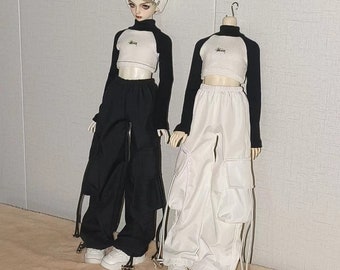 Leisure Cargo Pants Baggy Pants For BJD 1/4 MSD Doll Clothes W426