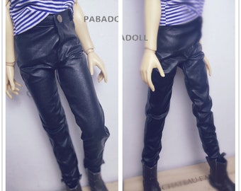 Cool Leather Pants For BJD 1/6 1/4 MSD 1/3 SD13 SD17 Uncle Doll Clothes CMB207