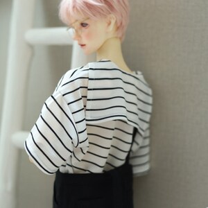 Stripe Navy Hoodie Shirt for 1/6 1/4 1/3 SD17 Uncle Doll Clothes Customized CMB228 zdjęcie 4