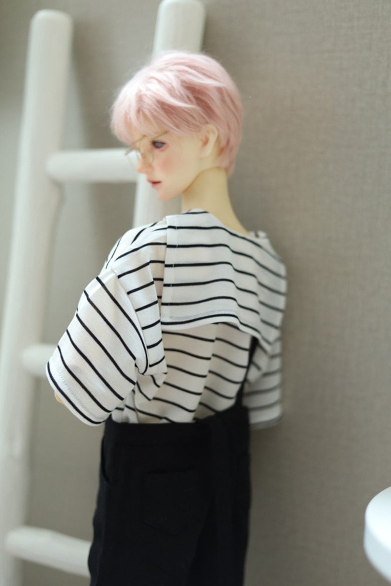 Stripe Navy Hoodie Shirt for 1/6 1/4 1/3 SD17 Uncle Doll Clothes Customized CMB228 zdjęcie 4