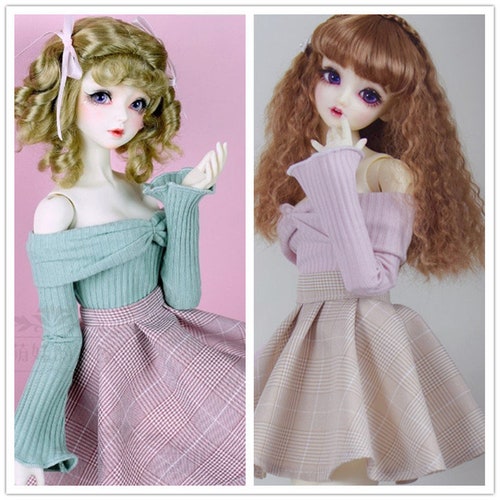 Sweetie Outfit Sweater+Skirt for BJD 1/4,1/3 Doll Clothes Customized CWB169