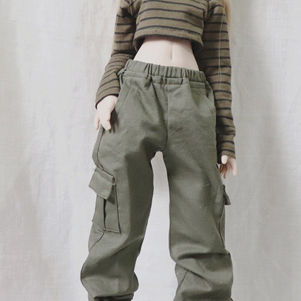 Pantalon cargo pour BJD 1/6 1/4 1/3 SD16, vêtements de poupée personnalisés CWB160