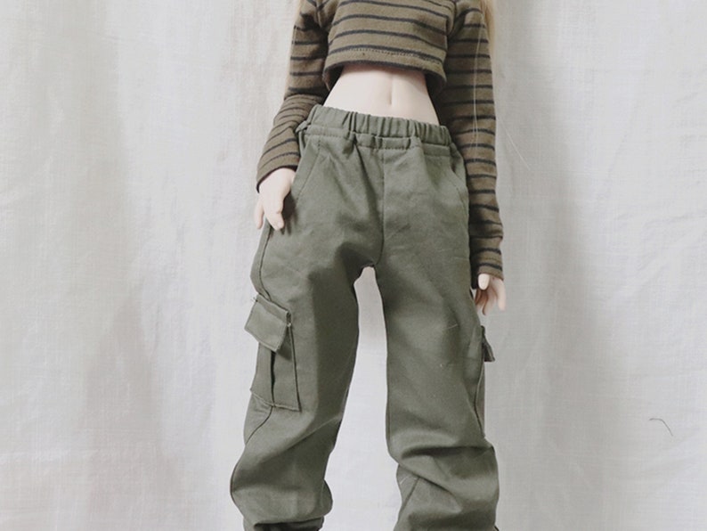 Cargo Pants for BJD 1/6 1/4 1/3 SD16 Custom BJD Doll Clothes CWB160 image 1