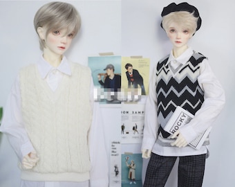 Sweater Vest for BJD 1/6 1/4 MSD 1/3 SD13 SD17 Uncle Doll Clothes CMB267