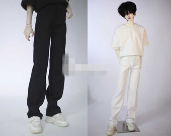 Casual Wide Leg Pants for 1/6 1/4 ,1/3 SD17 Uncle Customized  Doll Clothes CMB296