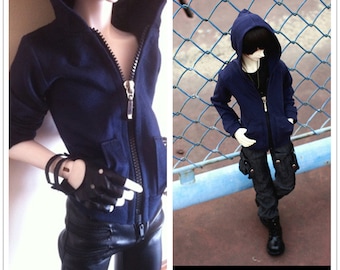 Cool Hoodie Jacket For BJD 1/6 yosd 1/4 MSD 1/3 SD13 SD17 Uncle Doll Clothes CMB3