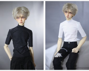 Fitted Medium Sleeve Bottom Shirt for 1/6, 1/4 ,1/3 SD17 Uncle Customized  Doll Clothes CMB305