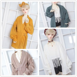 Striped cardigan  For BJD 1/4 MSD 1/3 SD13 SD17 Uncle Doll Clothes CMB209