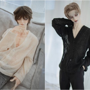 Thin Sweater Cardigan for 1/6, 1/4 ,1/3 SD17 Uncle Customized BJD Doll Clothes CMB316