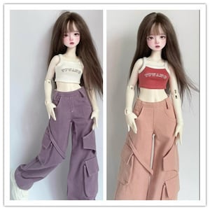 BJD Cargo Pants Doll Clothes for 1/4 1/3 Uncle Customized Doll Clothing CWB330