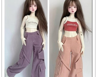 BJD Cargo Pants Doll Clothes for 1/4 1/3 Uncle Customized Doll Clothing CWB330