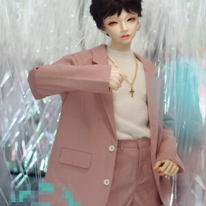 New Cool BJD Casual Suit Top+Pants for 1/6 1/4 1/3 SD17 Uncle Doll ClothesCMB216