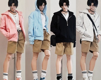 BJD Doll Casual Sports Coat Hoodie 1/4 Uncle ID75 SD Doll Clothing Accessories CMB345