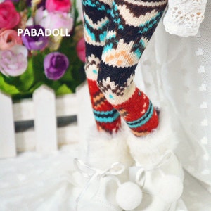 Pretty Snowfake leggings Pants for bjd 1/6 yosd,1/4 msd,1/3  Customized Doll Clothes CWB61